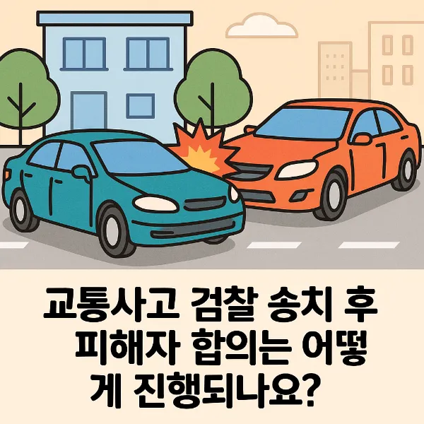 교통사고검찰송치 이후 피해자 합의 전략과 대응법 알아보기